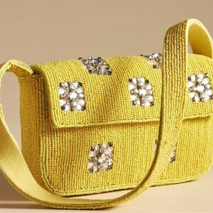 NWT Anthropologie Viral Beaded Bag